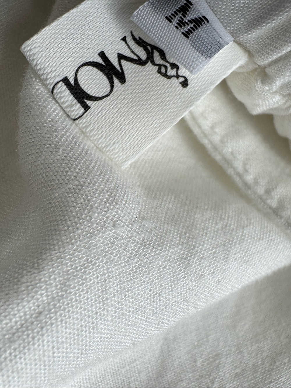 Modesees White Tapered Flowy Pleated Cuffed Balloon Pants Minimalist Lined - Picture 11 of 12